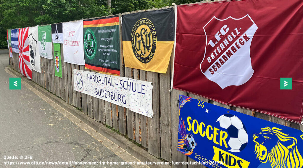 📣 Der GSV Moers gehört zum Fahnenmeer im Home Ground der deutschen Nationalmannschaft in Herzogenaurach⚽️