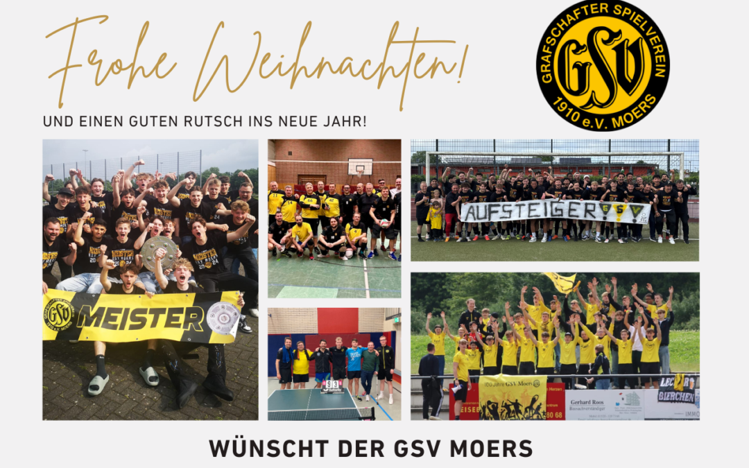 GSV Moers: Weihnachtsgruß des Vorstandes